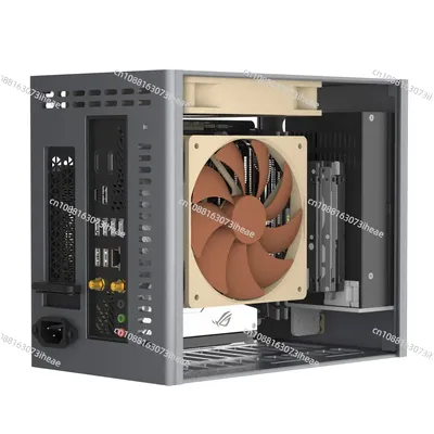 A2 Aluminiumlegierung Itx 1U kleines Gehäuse, Desktop Mini Host A4 K39 Gehäuse, CNC-Verarbeitung Image