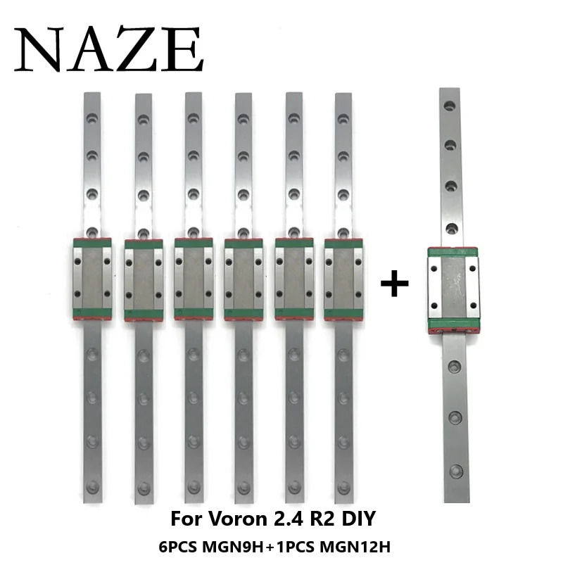NAZE Voron2.4 R2 3D-Drucker 6PCS MGN9H + 1PCS MGN12H Linearschiene DIY 250/300/350mm Bauen Sie hochwertige lineare für Voron 2.4 R2 Image