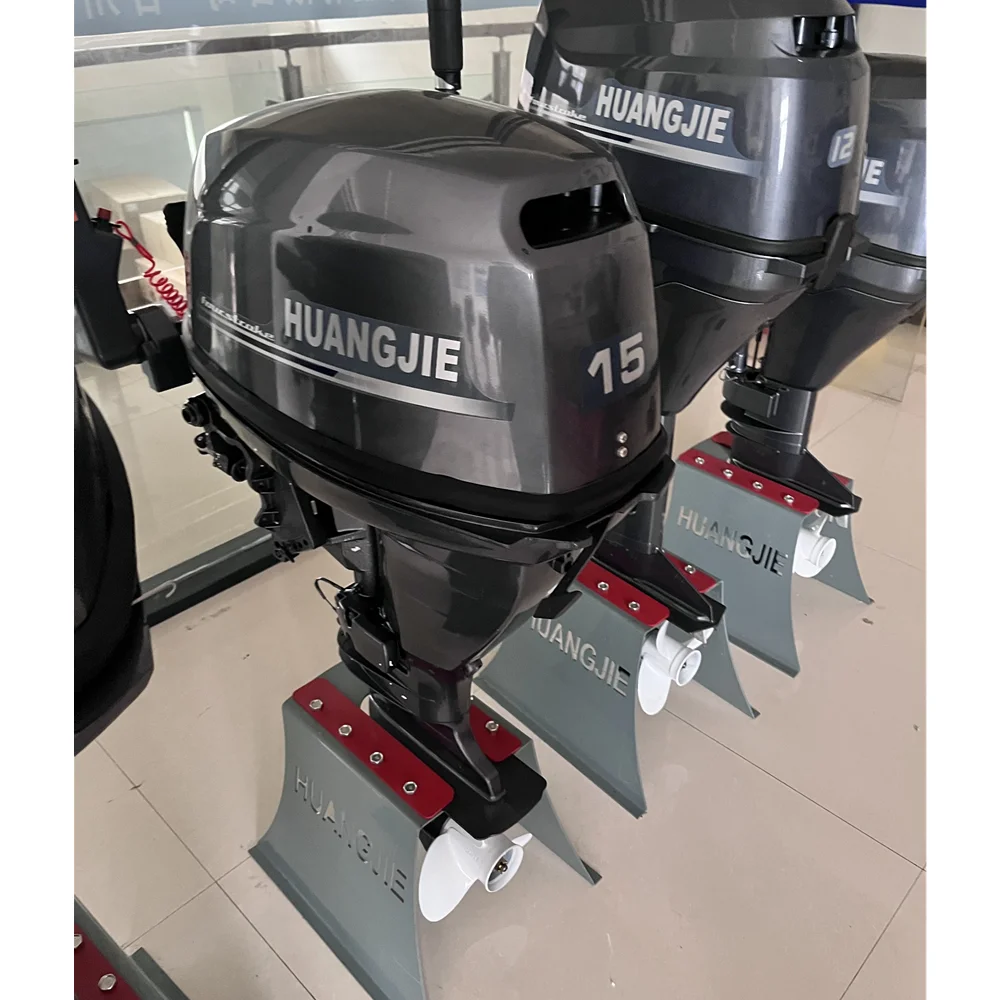 DDP Außenbordmotor Huangjie 4-Takt 15 PS Außenbordmotor Sea doo Marine Bootsmotor 15-PS-Motor Fueraborda 4elius Image