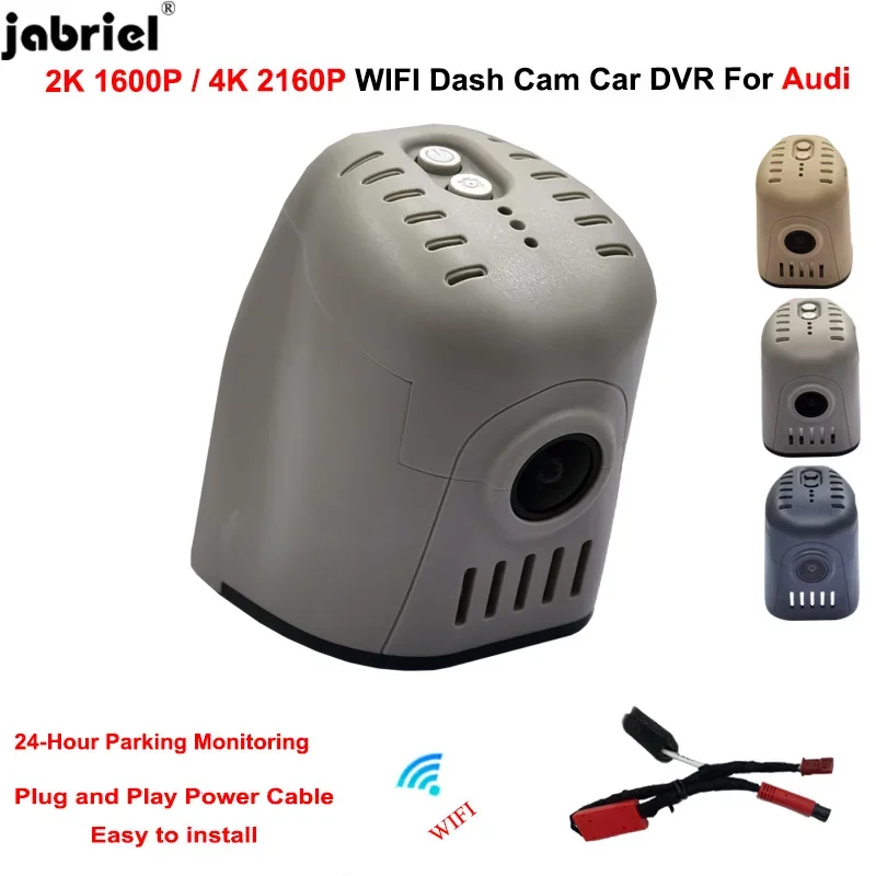 Plug and Play 4K 2160P Wifi für Auto-Dvr für DashCam für Audi Q5 Q7 Q2 Q3 A3 A4 A5 A6 A7 RS B5 B6 B7 B8 C5 C6 C7 8P 8V Dashcam Image