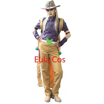 2020 Jojos bizarres Abenteuer Stahlkugel lauf Kreisel Zeppeli Halloween Cosplay Kostüm Julius Caesar Image