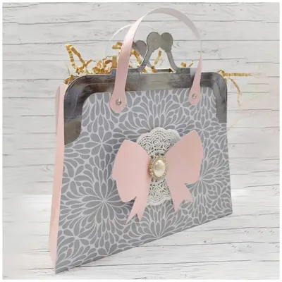 The Big Bow Frame Purse Die Set Metal Cutting Dies Scrapbooking Accessories Die Cut Embossing Frame