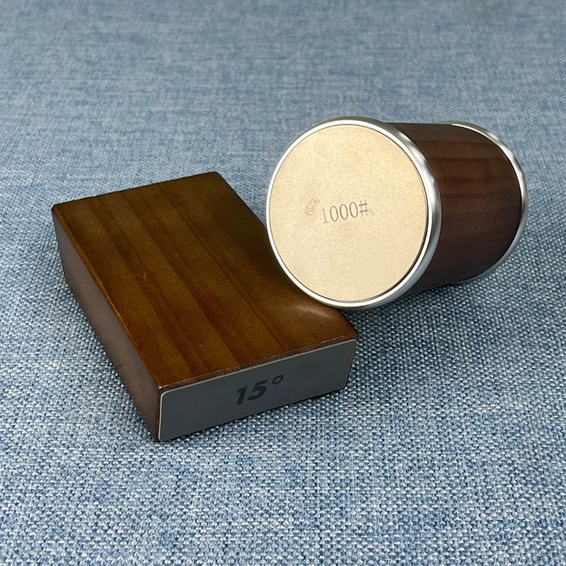 Rollendes Messerschärfer-Set, Messerschärfer-Werkzeug, Küchenmesserschärfer, Messerschärfen mit 15 Stück ° &20 ° Winkelschleifstein Diamant Image