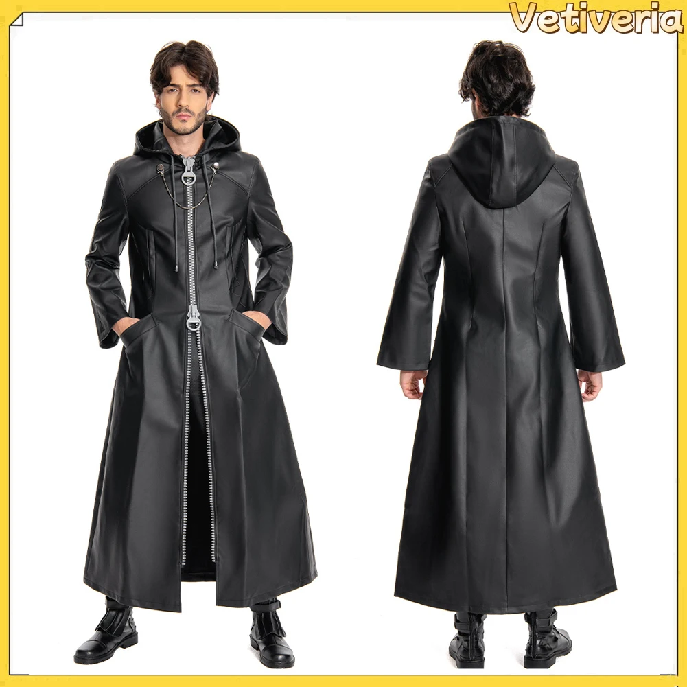 Organisation XIII Kingdom Cos Hearts Cosplay Kostüme Büro Cosplay Outfits Trenchcoat Erwachsene Männer Halloween Karneval Anzug Image