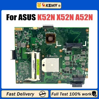 AKEMY For ASUS K52N X52N A52N Motherboard Mainboard 60-NZSMB1000 REV 2.1 100% Works Perfectly