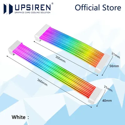 UPSIREN Bendable ARGB Light Board,Suitable For Graphics Card 24pin/8pin/2x8pin/12VHPWR/Motherboard