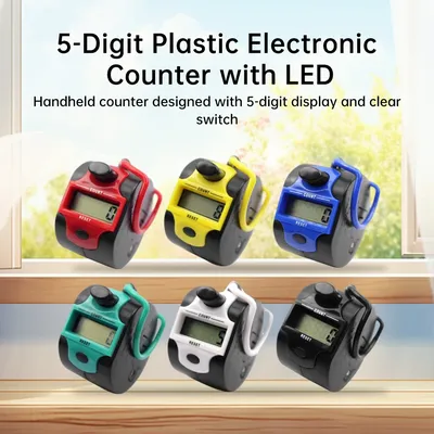 Tally Counter Hand Held Knit Row Clickers 5 Digit Number Handheld Manual LCD Electronic Sports