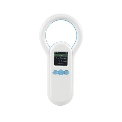 Handheld 134.2KHz 125kHz Animal RFID Reader Pet Cat Dog Microchip Scanner FDX-B Glass Chip