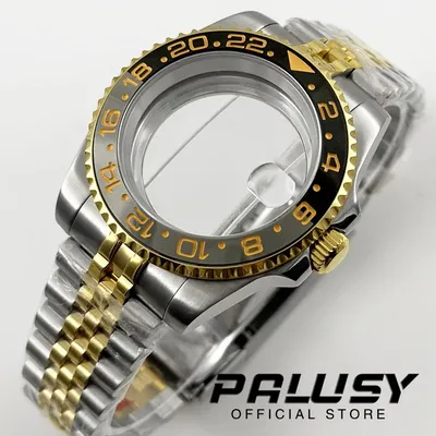 NH35 High-quality 40mm Diver Waterproof Black Gray GMT Fit for NH34 NH35 NH36 NH38 ETA2824 Movement Sapphire Glass Watch Case