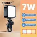 Fonken Nuova luce per selfie a LED per iPhone Samsung iPad Telefono cellulare Clip per laptop Anello Flash Luce di riempimento Foto Video Fotografia Lampada