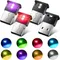 Mini lumière de voiture LED USB, lumière intérieure automatique, lumière d'éclairage de secours, lumière RVB, lampe décorative colorée automatique, accessoire de voiture