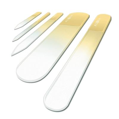 Ailoria CONTOUR LUXE Glas-Nagelfeilenset Nagelpflegeset gelb