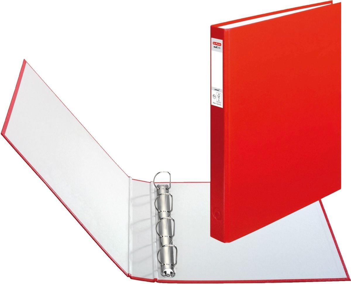 herlitz Ringbuch protect 4 Ringe A4 rot maX.file Image