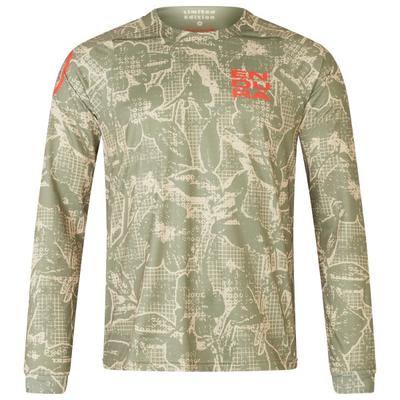 Endura - Grid Floral LTD Printed L/S Tee - Radtrikot Gr L oliv/beige Image