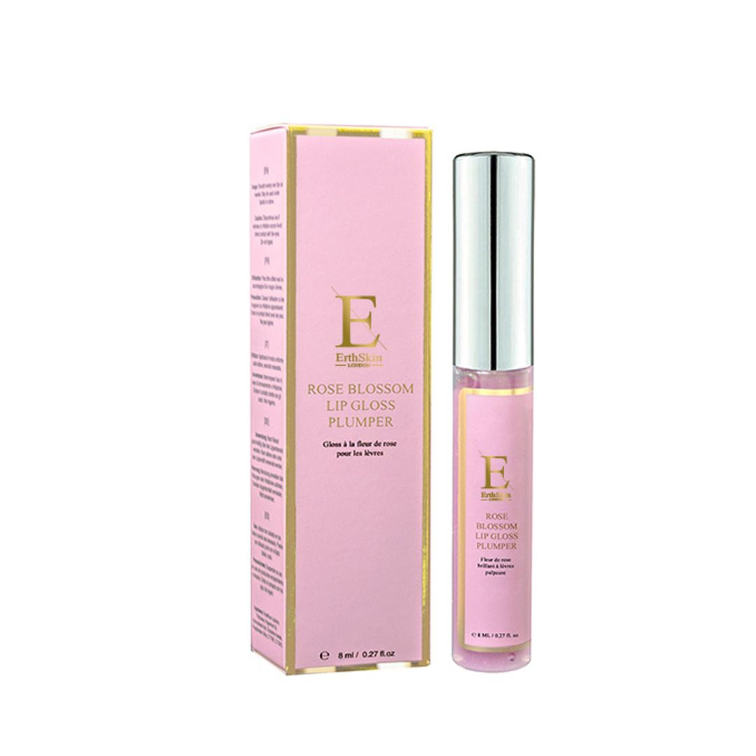 ErthSkin London Lucidalabbra ai fiori di rosa rimpolpante 8 ml