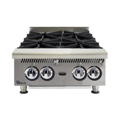 Star 804HA LP 24" Ultra-Max Gas Hotplate w/ 4 Burners & Manual Controls, Liquid Propane, Stainless Steel, Gas Type: LP