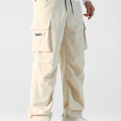 TEMU Men' Cargo Pants - Casual Loose Fit With Multiple Pockets, Spring/fall Outdoor Activities Image