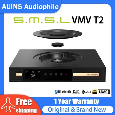 SMSL VMV T2 Hi-Res Digital Audio CD Player MQA DSD512 HI-End Bluetooth5.1 LDAC Aptx-HD DSD512 Image