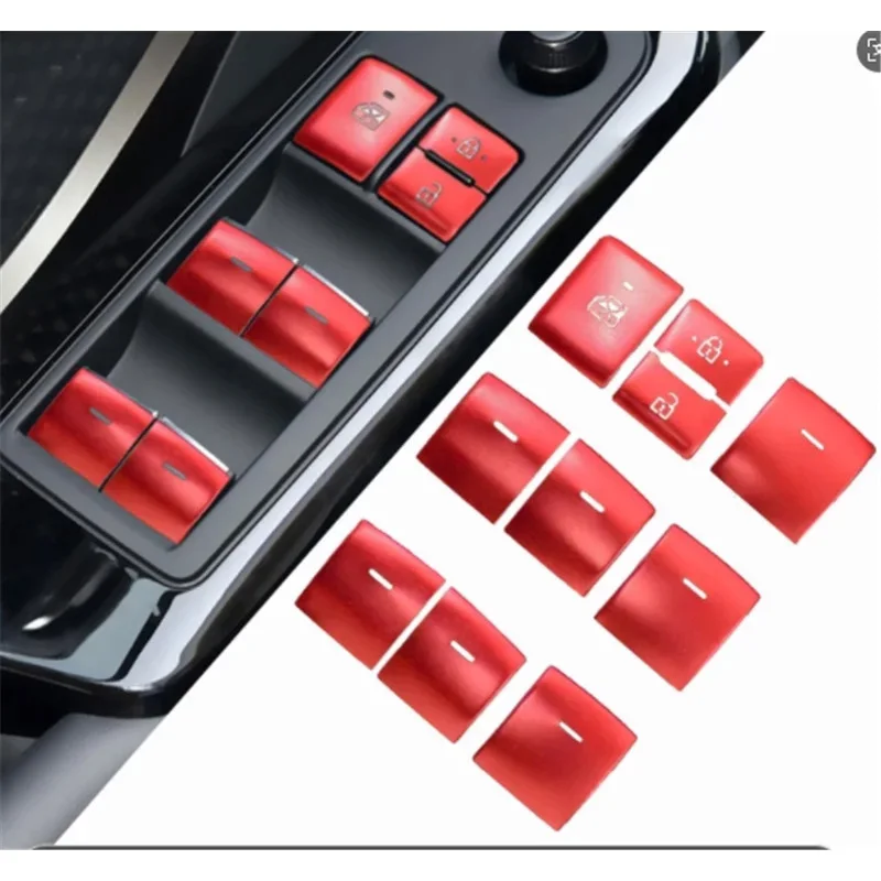 10 teile/los Aluminium Legierung Fenster Glas Lift Panel Dekorative Abdeckung Für 2016-2023 Toyota C-HR CHR C HR Image