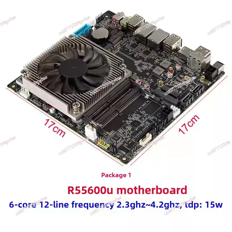 AMD ITX 5800U 5825U All-in-One-Motherboard mit industrieller Steuerung, weicher Router, Schwarz, NAS Image