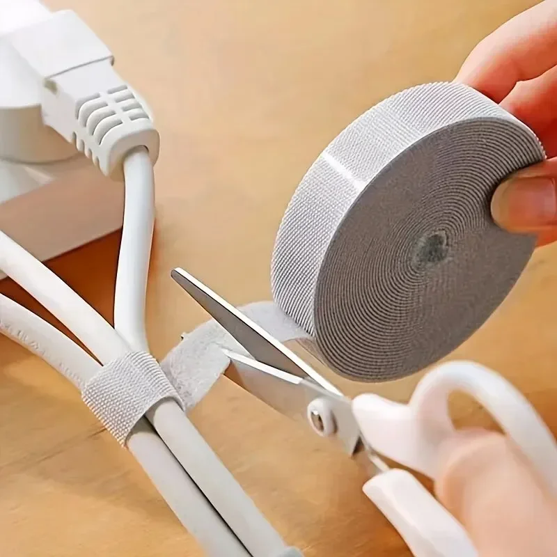 1/5M Kabel Organizer Kabel Management Draht Wickler Band Kopfhörer Maus Kabel Management Krawatten Schutz Für iPhone Xiaomi Samsung Image