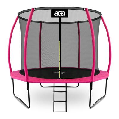 Aga sport exclusive Trampolin, Kindertrampolin, Gartentrampolin mit Sicherheitsnetz 305 cm Rosa + Image