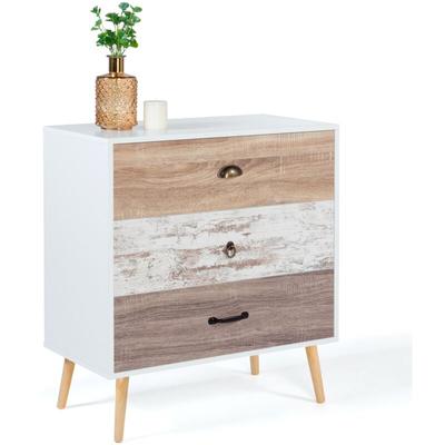 Idmarket - Kommode mit 3 Schubladen bahia 75 cm skandinavisch Image