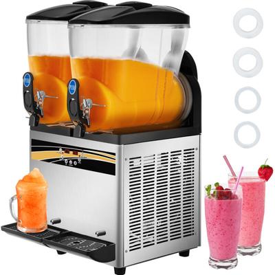 Mophorn - Slush Frozen Drink Machine, 2 x 15 l Tank, kommerzielle Margarita-Maschine, 1000 w,