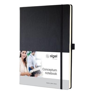 Sigel Notizbuch »Conceptum« blanko ca. A4 Hardcover schwarz Image