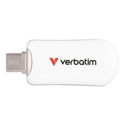 Verbatim USB-Stick »Plectra USB-C« 64 GB weiß, 2.05x0.82x4.9 cm Image