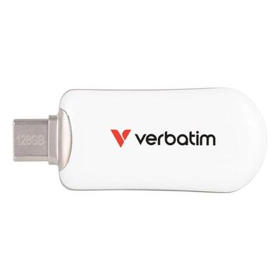 Verbatim USB-Stick »Plectra USB-C« 128 GB weiß, 2.05x0.82x4.9 cm