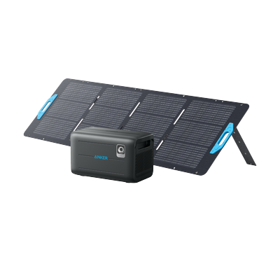 Anker SOLIX BP2000 Expansion Battery + 200W Portable Solar Panel