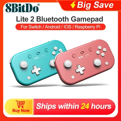 8BitDo Lite 2 Gamepads for Nintendo Switch Controller Controle for Raspberry Pi Android iOS iPadOS