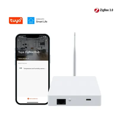 Tuya ZigBee Smart Gateway Hub with Antenna Smart Home Gateway Bridge for Home Automation System