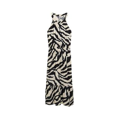 TOM TAILOR Damen Neckholder Maxi-Kleid, braun, Gemustert, Gr. 46 Image