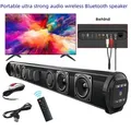 Barra audio portatile super potente Altoparlante Bluetooth senza fili Surround Stereo Home TV Sound Box Subwoofer Radio FM Caixa De Som