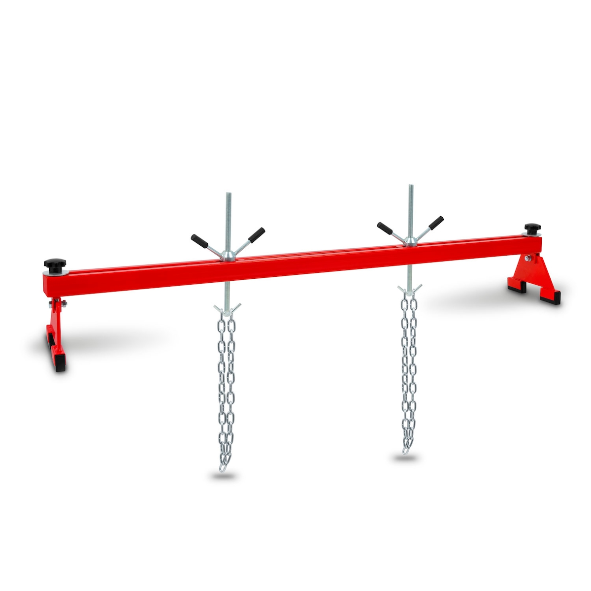 EBERTH Motorbrücke 500 kg, mit 2 Lasthaken, universell einstellbar, für Montage von oben, passend für fast alle Fahrzeuge Image