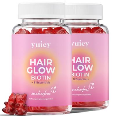 yuicy - Hair Glow Vitamin Gummies - zuckerfrei Vitamine 420 g Image