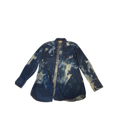 Carhartt Shirts | Carhartt Jean Shirt Mens Size Large Pearl Snap Buttons | Color: Blue | Size: L