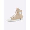 Sneaker ANDREA CONTI, Damen, Gr. 36, beige (creme, weiß), Leder, Glattleder, Rindsleder, modisch, Schuhe
