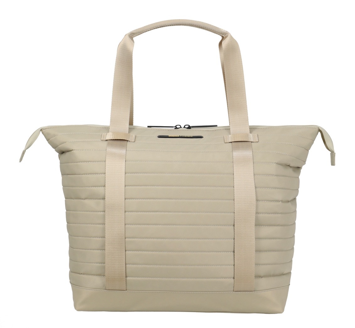 Shopper TRAVELITE "BARBARA & travelite BARBARA STEPP", Damen, Gr. B/H/T: 44cm x 38cm x 21cm, satin, Nylon, unifarben, Taschen Shopper, Handtasche mit Trolley Sleeve auch als Rucksack tragbar