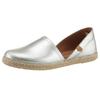 Espadrille VERBENAS "CARMEN NUCLEO METAL", Damen, Gr. 40, silber (silberfarben), Leder, metallic, klassisch, Schuhe, Slipper, Sommerschuh, Strandschuh im Metallic Look