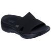 Pantolette SKECHERS "GO WALK ARCH FIT 2.0 SANDAL-", Damen, Gr. 36, schwarz, Textil, unifarben, sportlich, Schuhe, mit Goga Mat Fußbett, Topseller