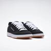 Sneaker REEBOK CLASSIC "CLUB C BULC CLN", Gr. 44, washedschwarz, schwarz, weiß, Leder, Synthetik, sportlich, Schuhe