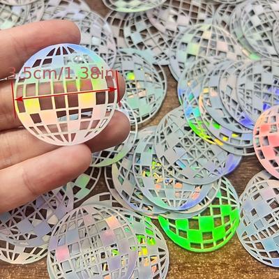 TEMU 100pcs Double-sided Disco Ball Style Confetti For Party Throwing Decoration Image