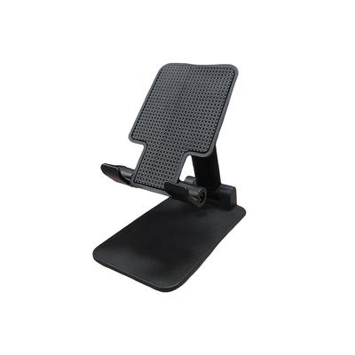 TEMU 1pc Universal Adjustable Desktop Stand, Abs Material, Compatible With Iphone And Ipad, Multi-angle Desk And Bedside Mobile Holder With Charging Hole , Screen- Image