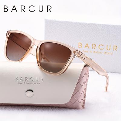TEMU [glasses]barcur Polarized Sports Glasses For Women - Lightweight, Durable , Uv400 Protection, Ideal For Outdoor Activities & Travel, Includes Cloth & Case, White Gift Box Packaging Image