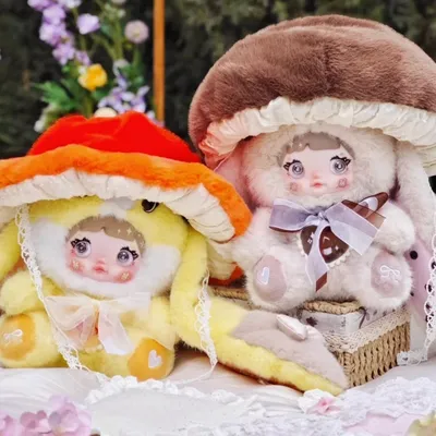 Nommi 400% V2 Series Plush Blind Box Cute Giant Rabbit Doll Detachable Mushroom Cap Sleep Soft Plush Doll Mystery Box Toy Gifts