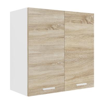 Hängeschrank VCM "VCM Küchenschrank hängend Maße ca. H. 60 x B. 60 x T. 31 cm Hängeschrank mit zwei Fächern Küchenmöbel ¿ Esilo" Gr. 60, weiß, sonoma, eiche, B:60cm H:60cm T:31cm, Obermaterial: 100% Holz Wood., Schränke, Küchenhängeschrank Hängeschrank Image