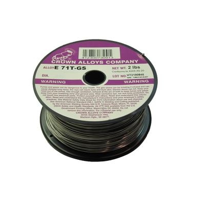 Crown Alloy .030 x 2# E 71T-GS Flux-Cored Steel MIG 2 lb SPOOL